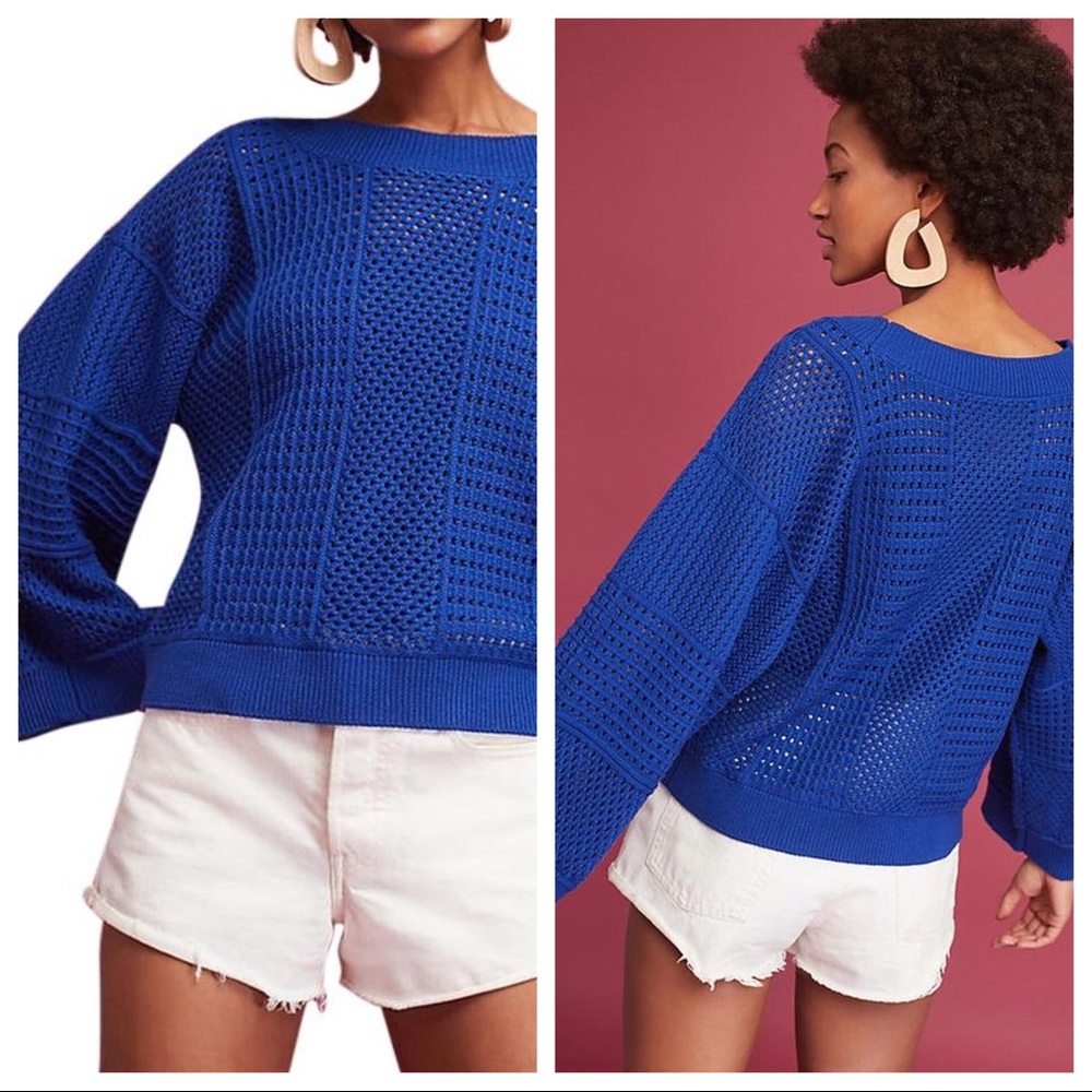 Reese Kimono Pullover BLUE M